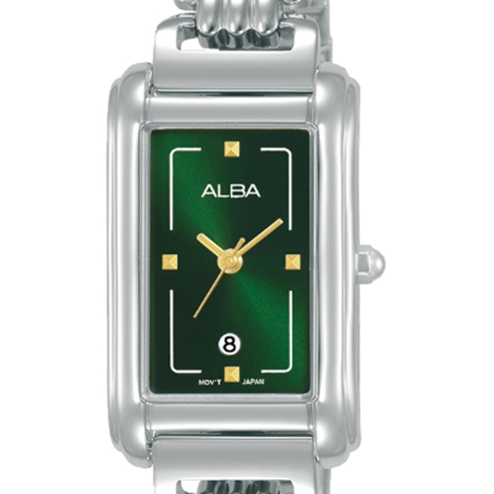 นาฬิกาข้อมือผู้หญิง ALBA รุ่น AH7DB9X21X ขนาด 34 มม. สีเขียว