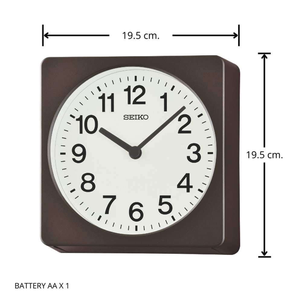 นาฬิกาแขวน SEIKO CLOCKS QXA860B 7.6 นิ้ว สี WHITE/BROWN