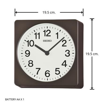นาฬิกาแขวน SEIKO CLOCKS QXA860B 7.6 นิ้ว สี WHITE/BROWN_3