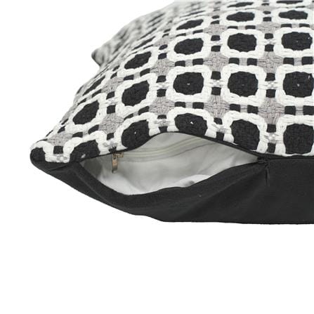 หมอนอิง HOME LIVING STYLE LEAFY 17x17 นิ้ว สีดำ_2