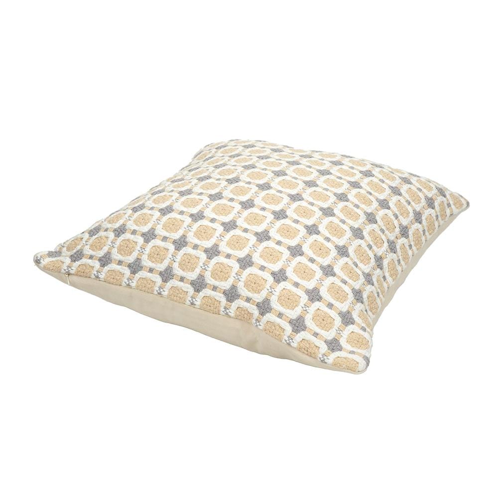 หมอนอิง HOME LIVING STYLE LEAFY 17x17 นิ้ว สีครีม