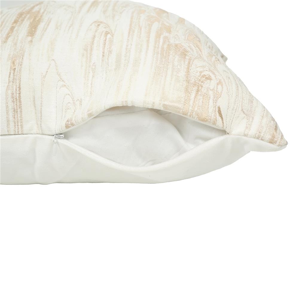 หมอนอิง HOME LIVING STYLE MARBLED 17x17 นิ้ว สีครีม