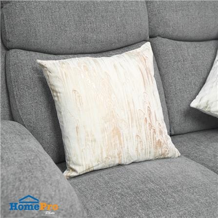 หมอนอิง HOME LIVING STYLE MARBLED 17x17 นิ้ว สีครีม_5