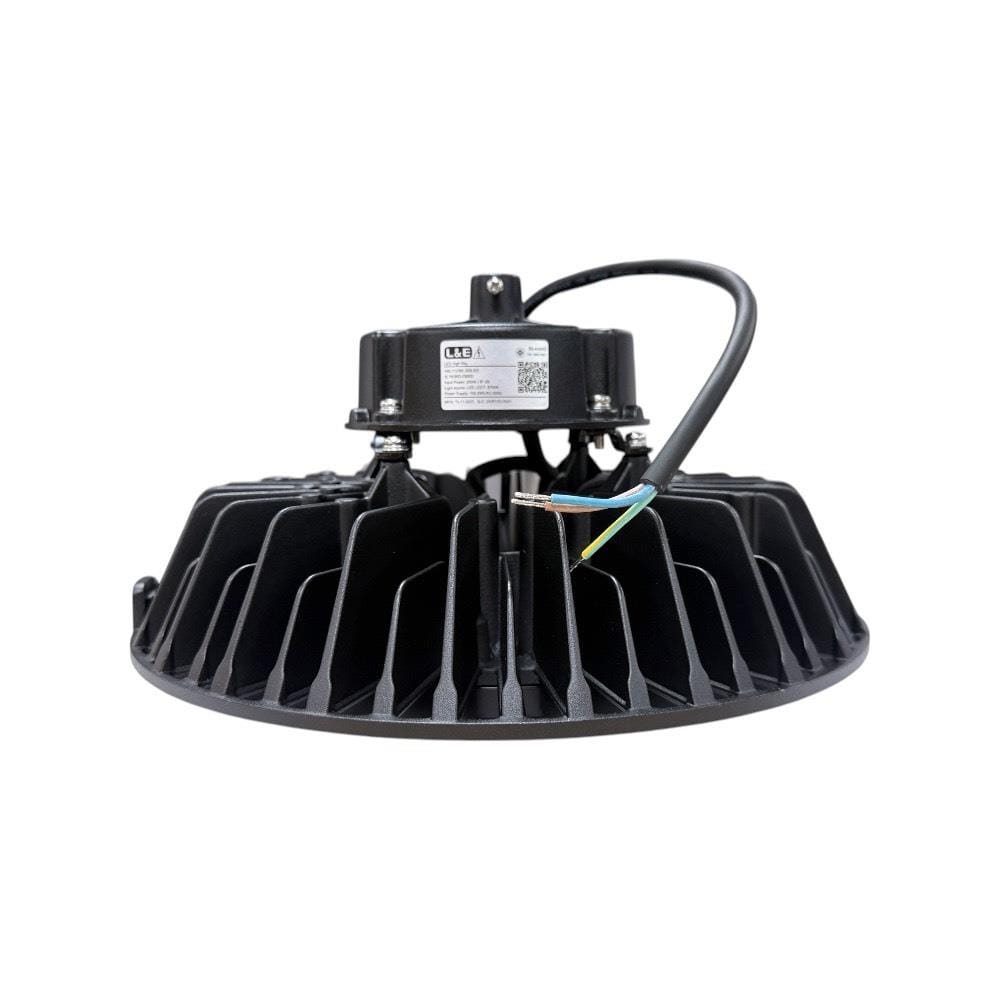 โคมไฮเบย์ LED L&E HBL712 200 วัตต์ DAYLIGHT สีดำ