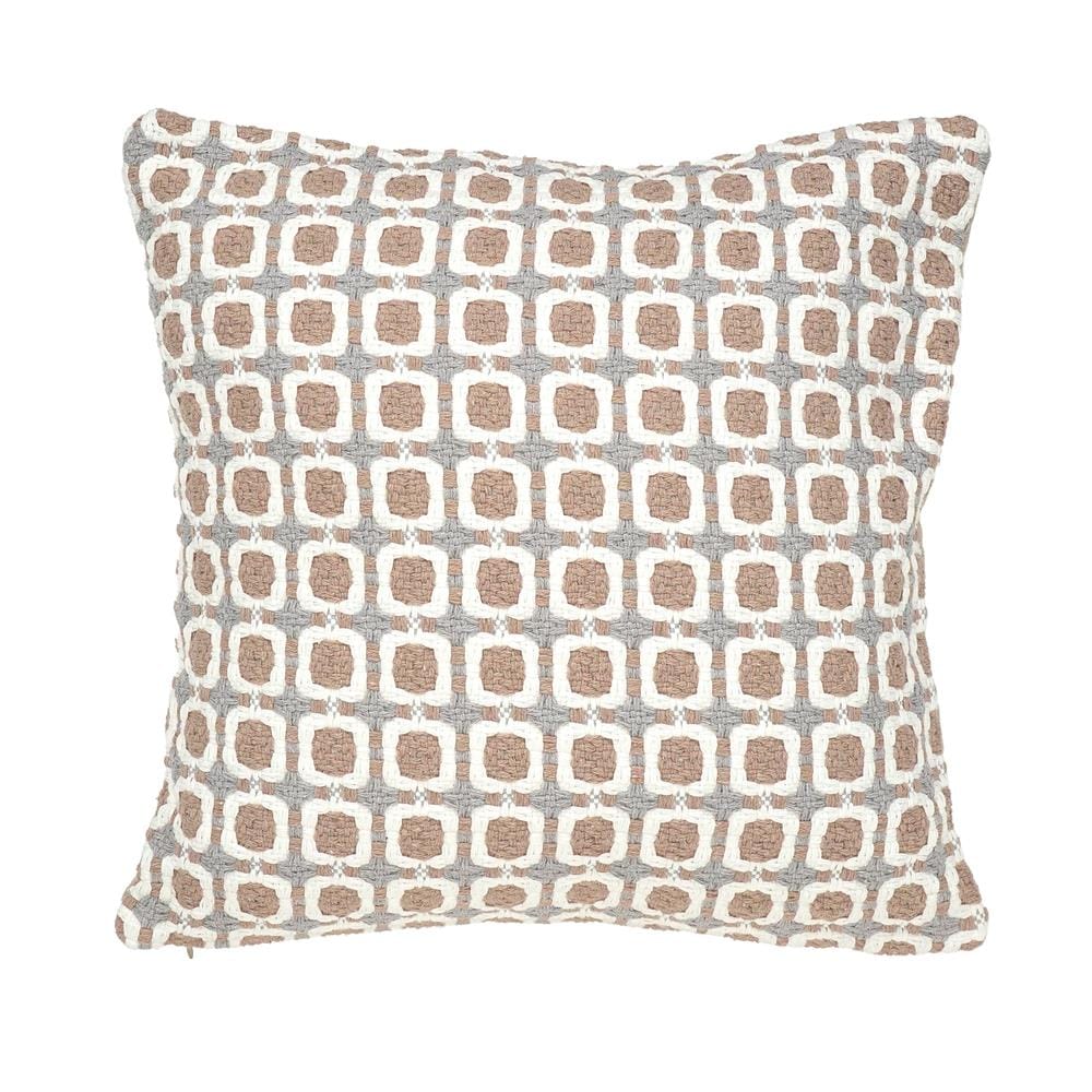 หมอนอิง HOME LIVING STYLE LEAFY 17x17 นิ้ว สีน้ำตาล
