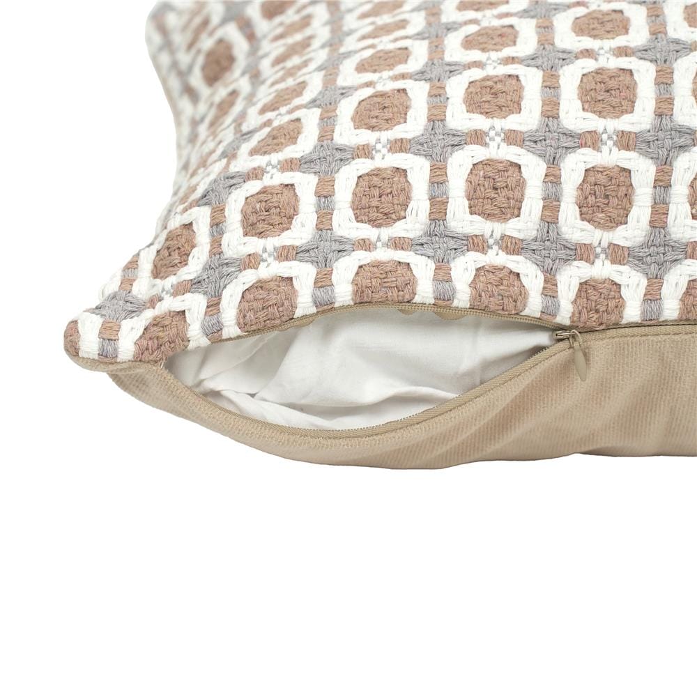หมอนอิง HOME LIVING STYLE LEAFY 17x17 นิ้ว สีน้ำตาล