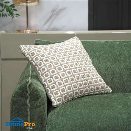 หมอนอิง HOME LIVING STYLE LEAFY 17x17 นิ้ว สีน้ำตาล_5