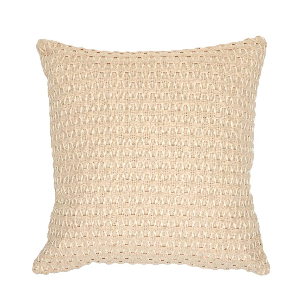 หมอนอิง HOME LIVING STYLE WICKER 17x17 นิ้ว สีครีม