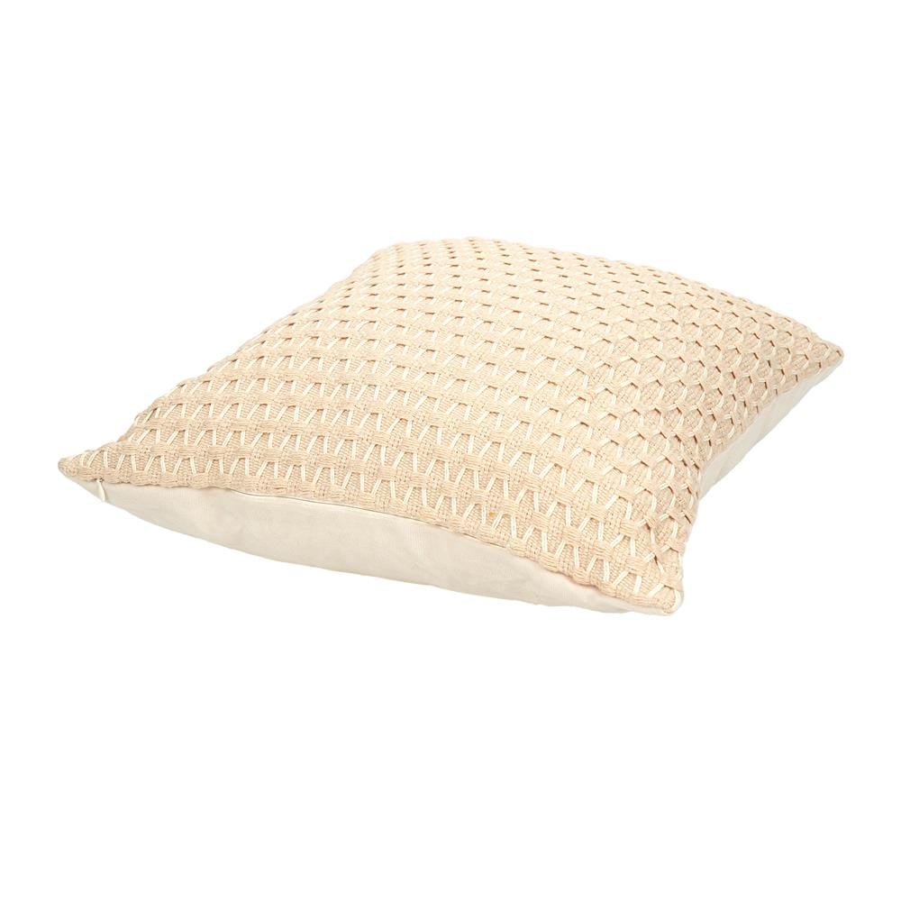 หมอนอิง HOME LIVING STYLE WICKER 17x17 นิ้ว สีครีม