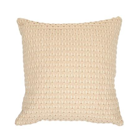 หมอนอิง HOME LIVING STYLE WICKER 17x17 นิ้ว สีครีม_0