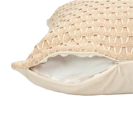 หมอนอิง HOME LIVING STYLE WICKER 17x17 นิ้ว สีครีม_2