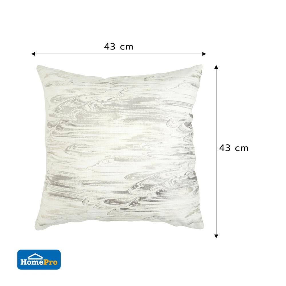 หมอนอิง HOME LIVING STYLE MARBLED 17x17 นิ้ว สีเทา