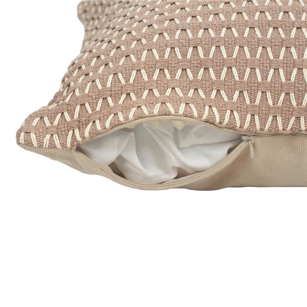 หมอนอิง HOME LIVING STYLE WICKER 17x17 นิ้ว สีน้ำตาล