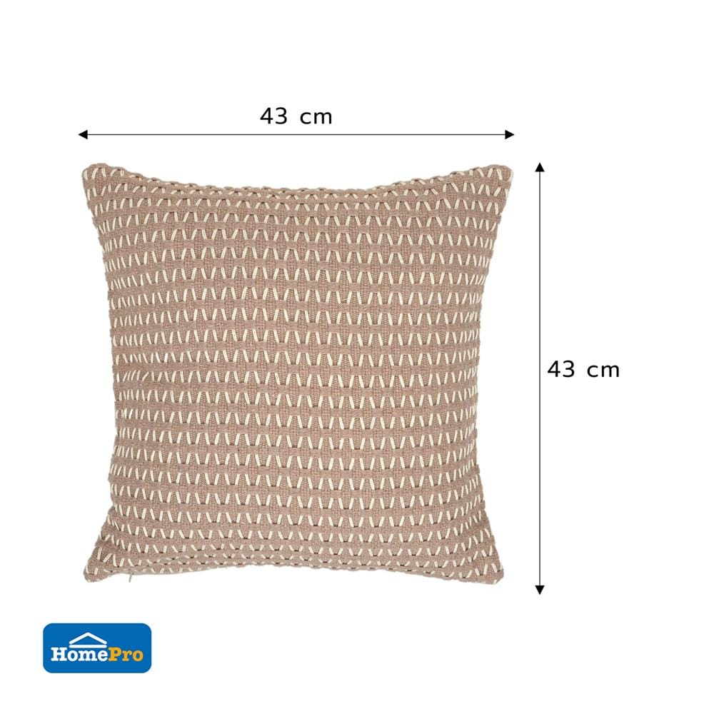 หมอนอิง HOME LIVING STYLE WICKER 17x17 นิ้ว สีน้ำตาล