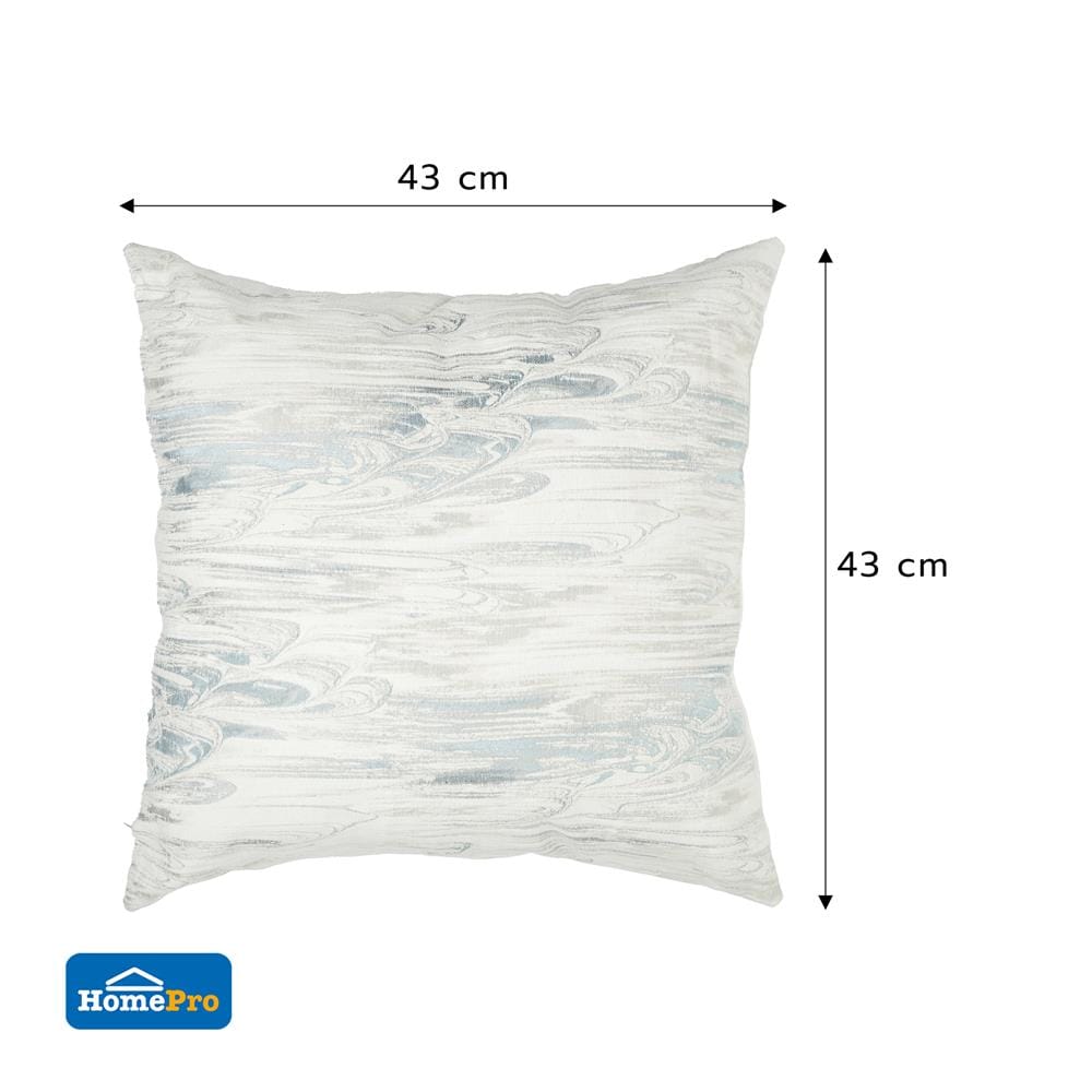 หมอนอิง HOME LIVING STYLE MARBLED 17x17 นิ้ว สีฟ้า