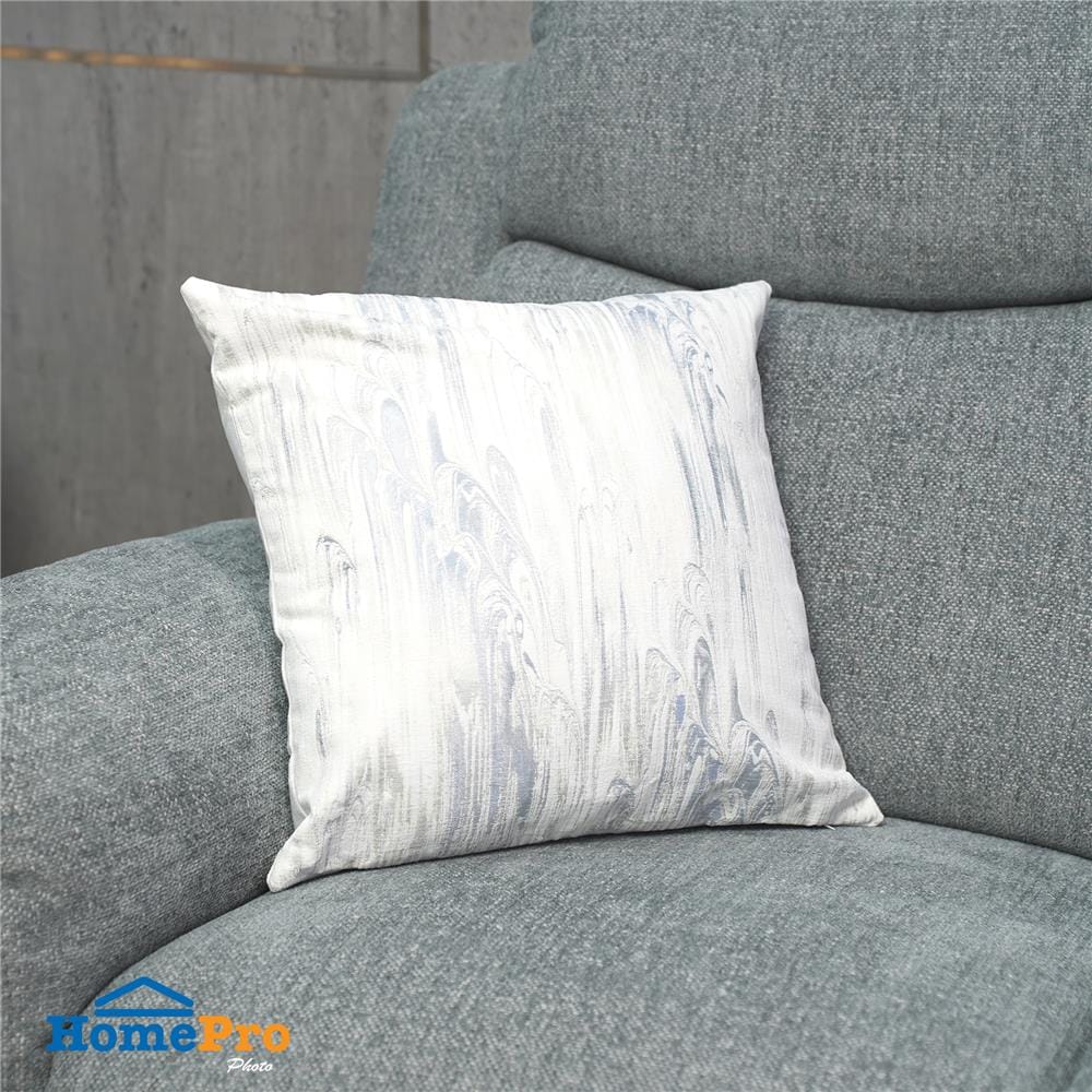 หมอนอิง HOME LIVING STYLE MARBLED 17x17 นิ้ว สีฟ้า