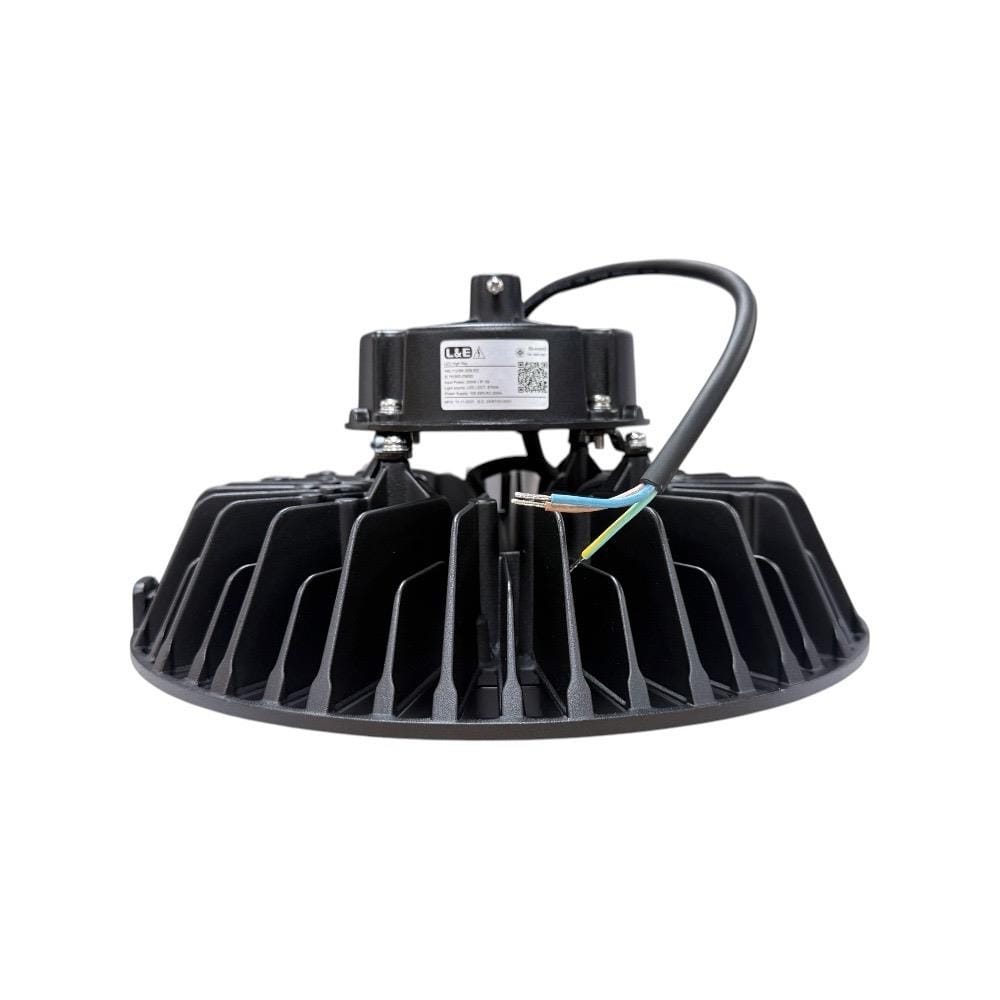 โคมไฮเบย์ LED L&E HBL710 80 วัตต์ DAYLIGHT สีดำ