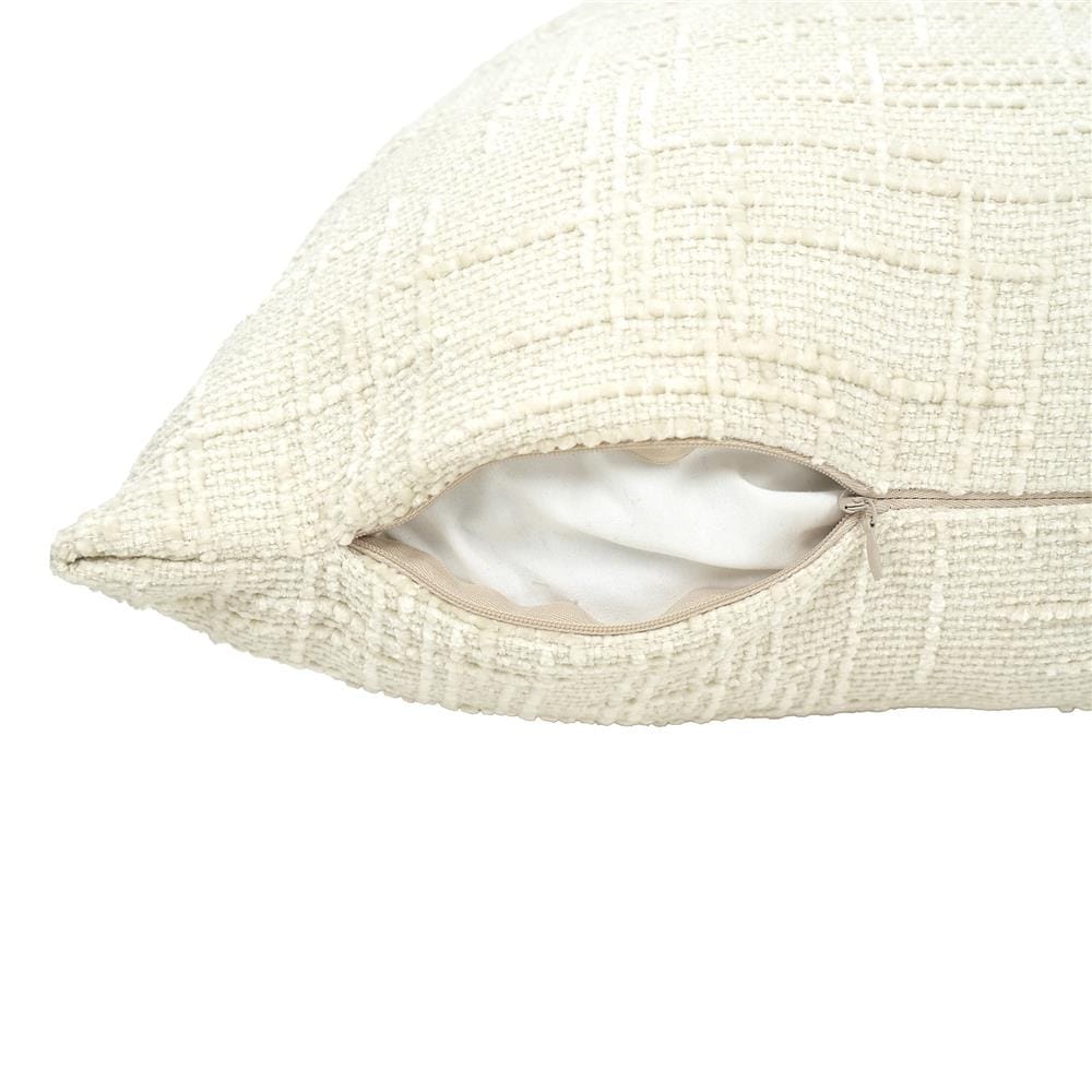 หมอนอิง HOME LIVING STYLE SLEEKY 17x17 นิ้ว สีครีม