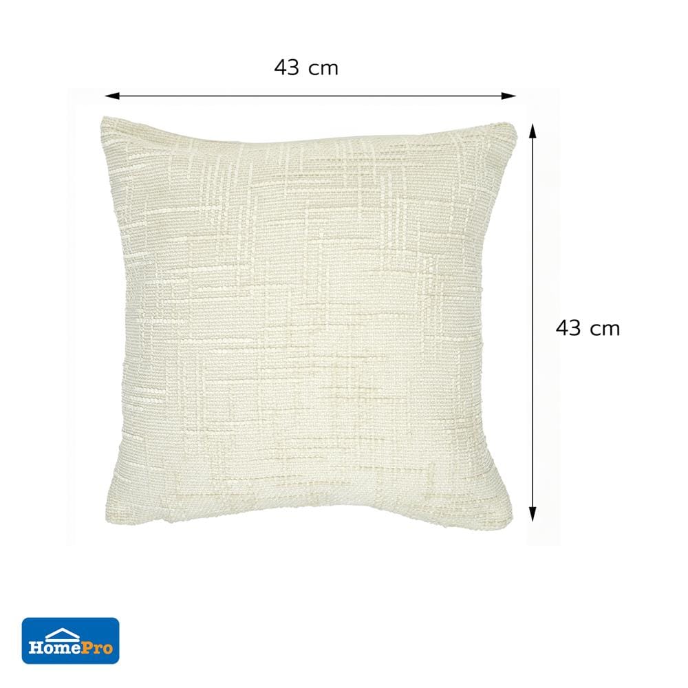 หมอนอิง HOME LIVING STYLE SLEEKY 17x17 นิ้ว สีครีม