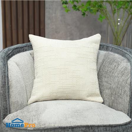 หมอนอิง HOME LIVING STYLE SLEEKY 17x17 นิ้ว สีครีม_4