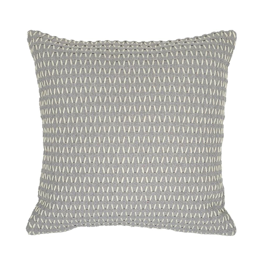 หมอนอิง HOME LIVING STYLE WICKER 17x17 นิ้ว สีเทา