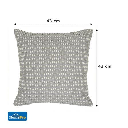 หมอนอิง HOME LIVING STYLE WICKER 17x17 นิ้ว สีเทา_6