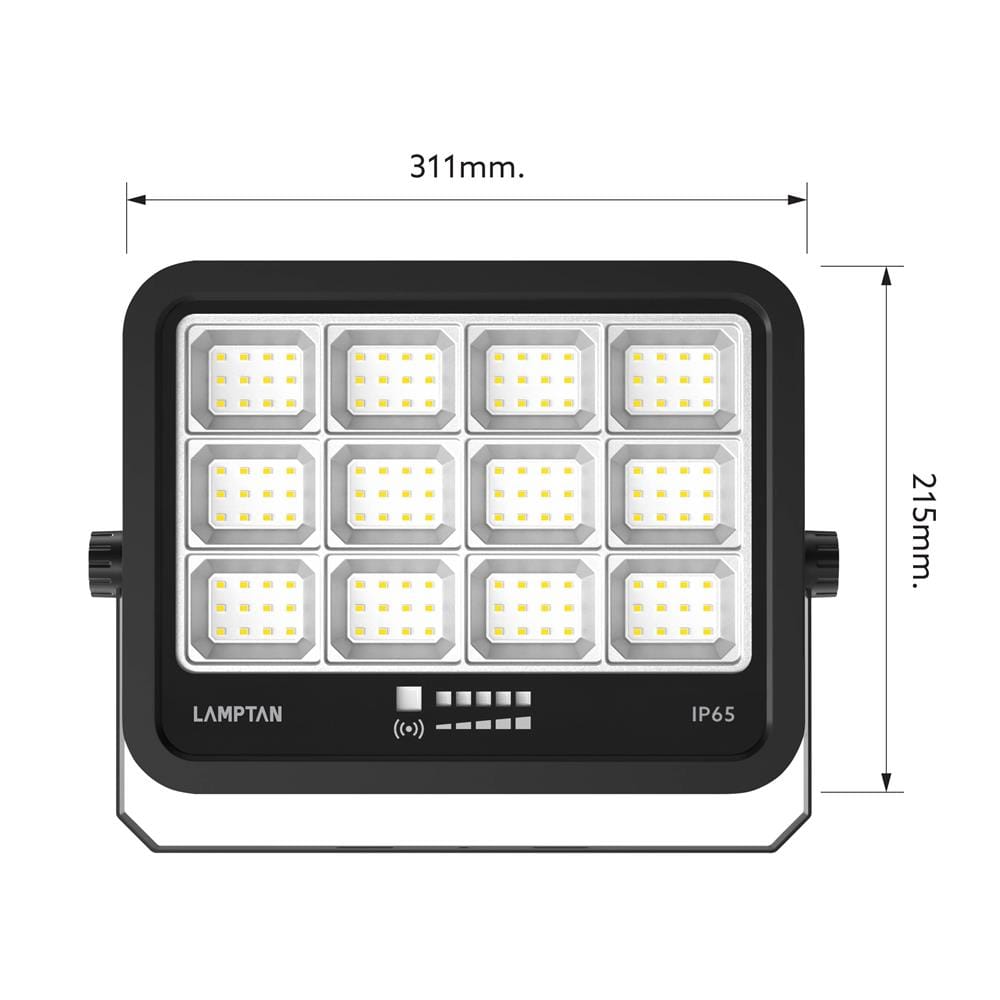 สปอตไลท์ SOLAR LAMPTAN ADVANCE 700 วัตต์ WARM WHITE สีดำ