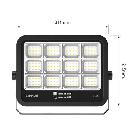 สปอตไลท์ SOLAR LAMPTAN ADVANCE 700 วัตต์ WARM WHITE สีดำ_9