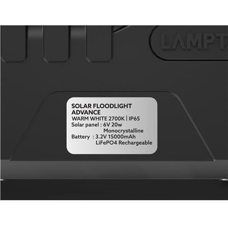 สปอตไลท์ SOLAR LAMPTAN ADVANCE 700 วัตต์ WARM WHITE สีดำ_6
