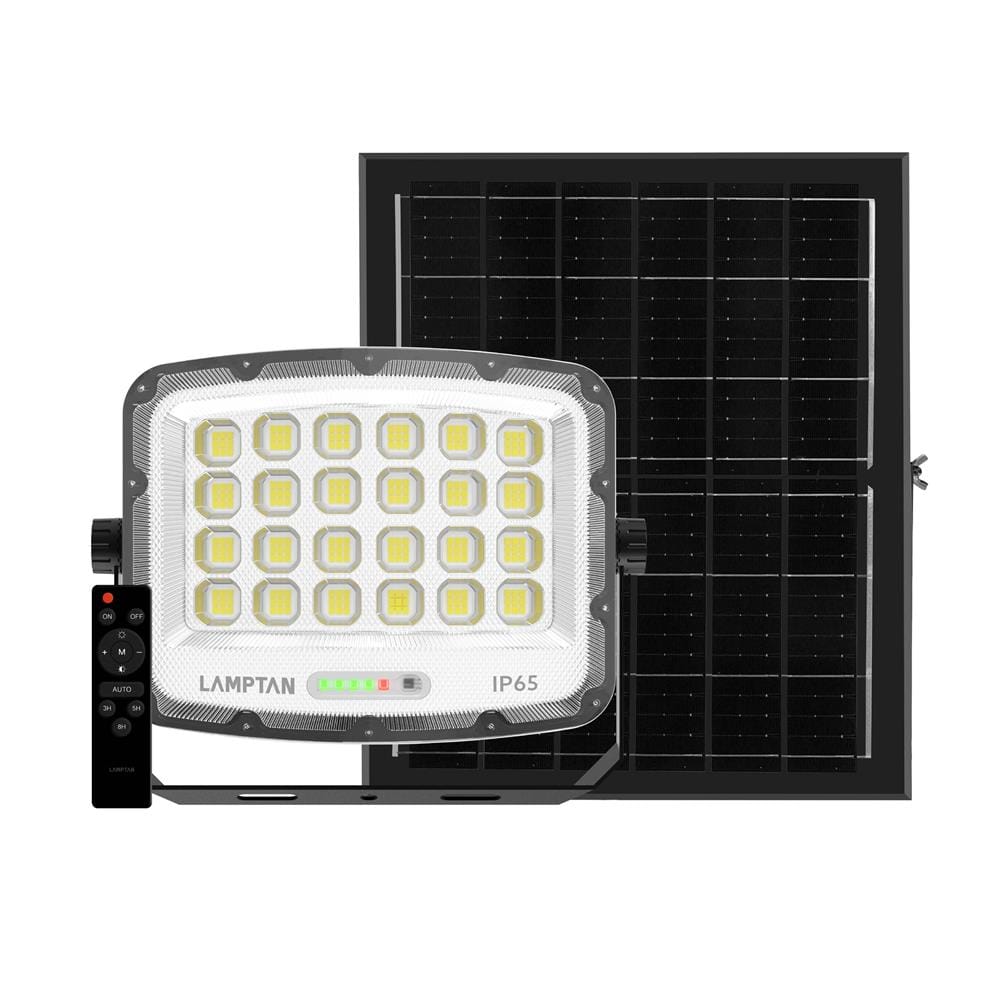 สปอตไลท์ SOLAR LAMPTAN CURVIA 500 วัตต์ DAYLIGHT สีเทา/ดำ