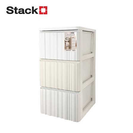 ตู้ลิ้นชัก 3 ชั้น STACKO RANDOM 40x45x78.5 ซม. สีขาว/เบจ_0