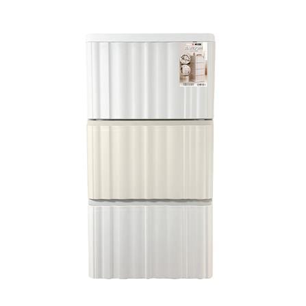 ตู้ลิ้นชัก 3 ชั้น STACKO RANDOM 40x45x78.5 ซม. สีขาว/เบจ_1