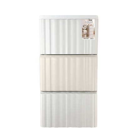 ตู้ลิ้นชัก 3 ชั้น STACKO RANDOM 40x45x78.5 ซม. สีขาว/เบจ_2