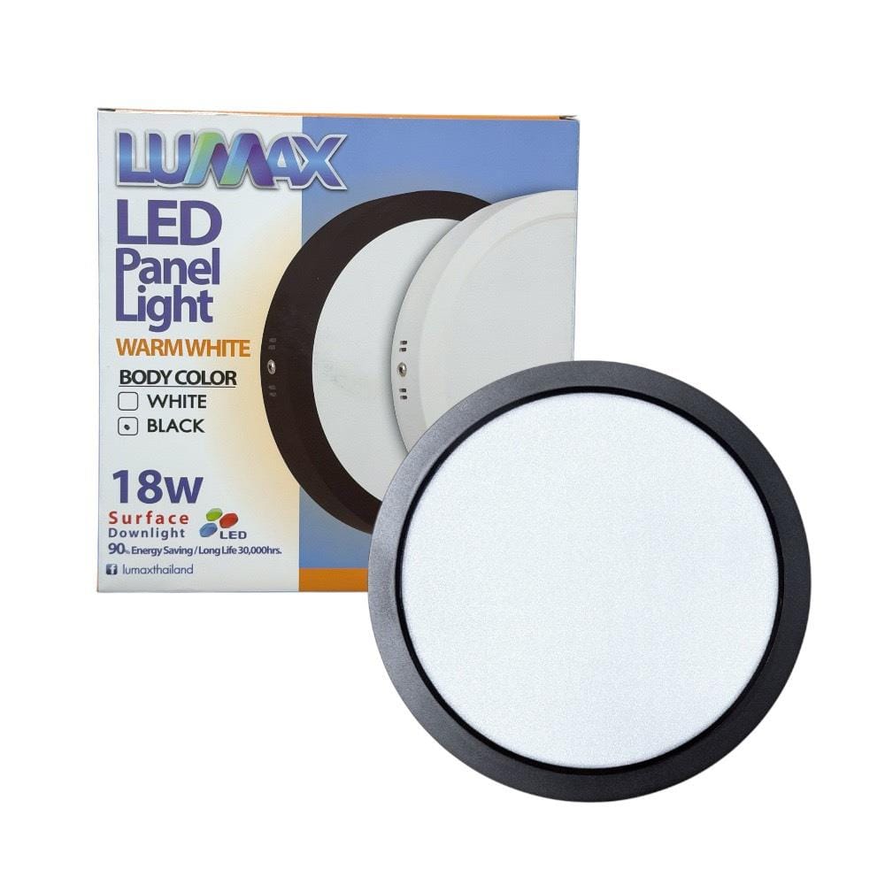 ดาวน์ไลท์ LED LUMAX 03-A1644 8 นิ้ว 18 วัตต์ WARM WHITE สีดำ
