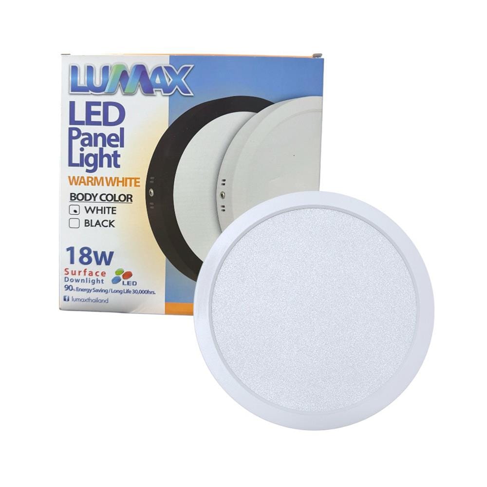 ดาวน์ไลท์ LED LUMAX 03-A1643 8 นิ้ว 18 วัตต์ WARM WHITE สีดำ