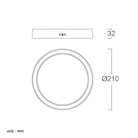 ดาวน์ไลท์ LED LUMAX 03-A1643 8 นิ้ว 18 วัตต์ WARM WHITE สีดำ_6