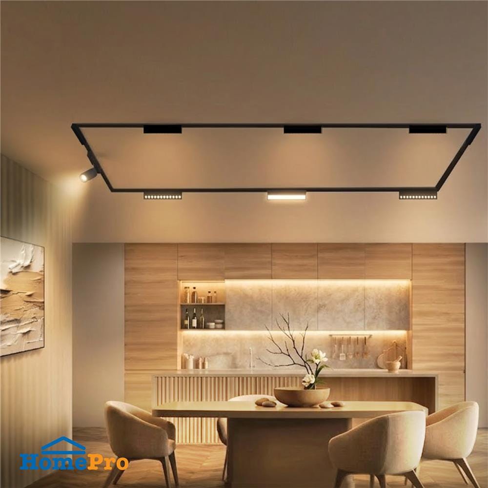 แทรคไลท์ติดราง LED HI-TEK SET M TRAK 24 วัตต์ WARM WHITE สีดำ