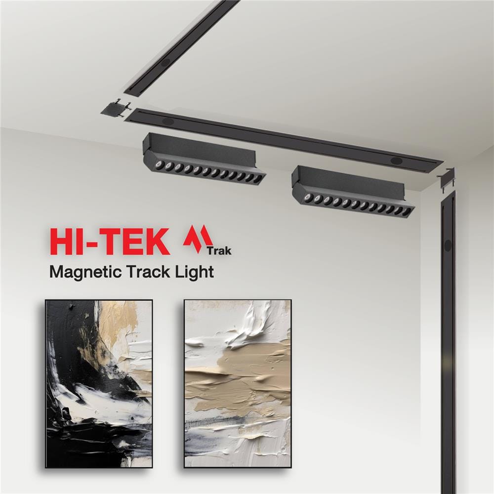แทรคไลท์ติดราง LED HI-TEK SET M TRAK 24 วัตต์ WARM WHITE สีดำ