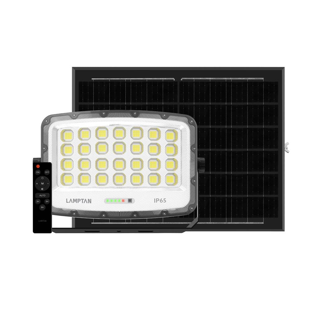 สปอตไลท์ SOLAR LAMPTAN CURVIA 800 วัตต์ DAYLIGHT สีเทา/ดำ