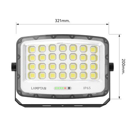 สปอตไลท์ SOLAR LAMPTAN CURVIA 800 วัตต์ DAYLIGHT สีเทา/ดำ_10