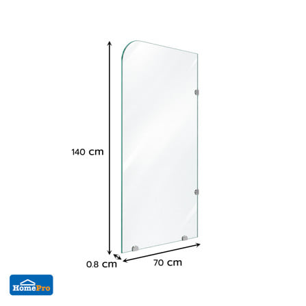 ฉากกั้นอาบน้ำ Half- MOYA L019P 70 ซม._6