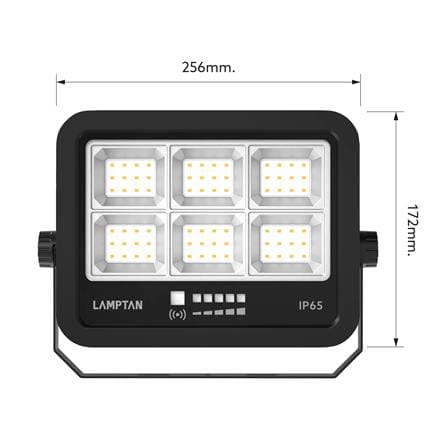 สปอตไลท์ SOLAR LAMPTAN ADVANCE 400 วัตต์ WARM WHITE สีดำ_9