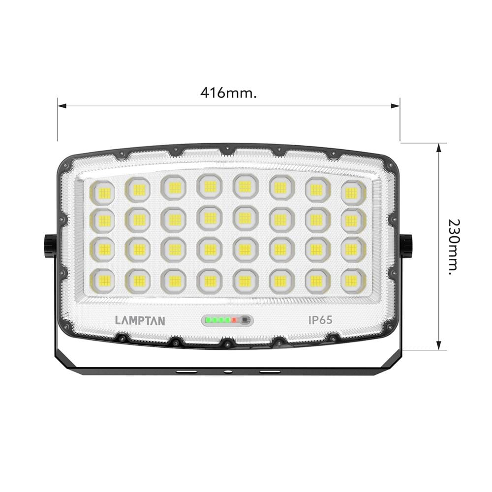สปอตไลท์ SOLAR LAMPTAN CURVIA 1100 วัตต์ DAYLIGHT สีเทา/ดำ