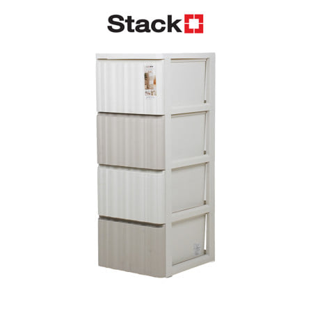 ตู้ลิ้นชัก 4 ชั้น STACKO RANDOM 40x45x104 ซม. สีขา...