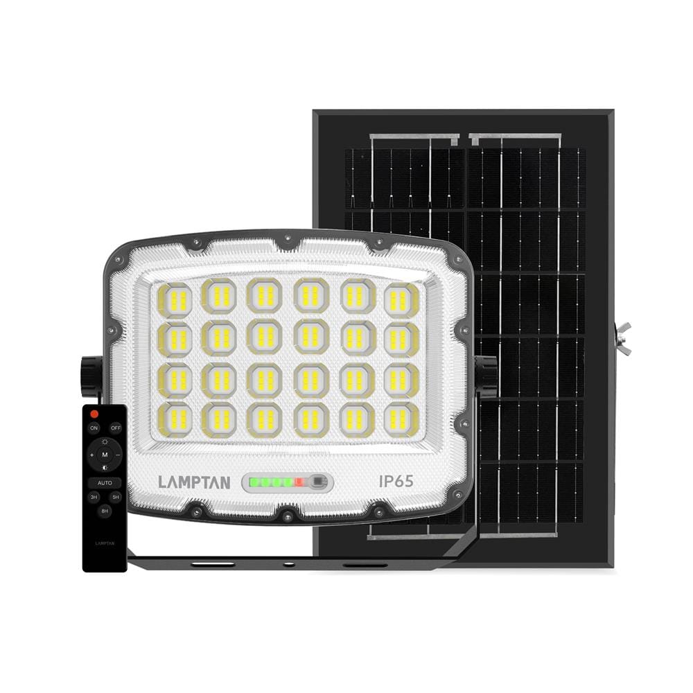 สปอตไลท์ SOLAR LAMPTAN CURVIA 300 วัตต์ DAYLIGHT สีเทา/ดำ