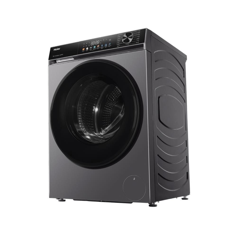 เครื่องซักผ้าฝาหน้า HAIER HW120-BP12357S8 X5 12 กก. 1200RPM อินเวอร์เตอร์ สีเทาเข้มเมทาลิค
