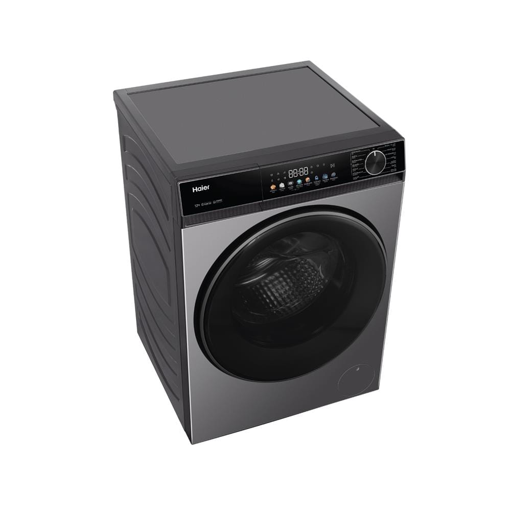 เครื่องซักผ้าฝาหน้า HAIER HW120-BP12357S8 X5 12 กก. 1200RPM อินเวอร์เตอร์ สีเทาเข้มเมทาลิค
