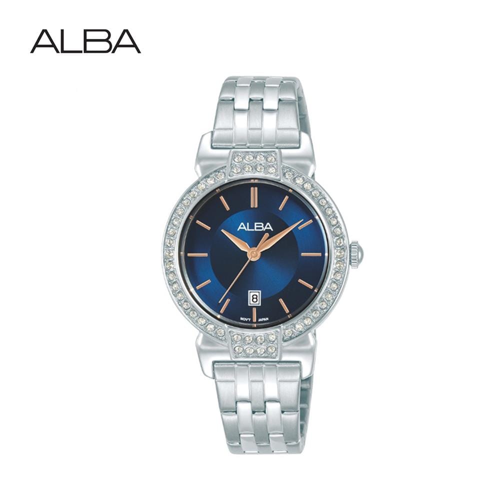 นาฬิกาข้อมือผู้หญิง ALBA รุ่น AH7DA1X ขนาด 30 มม. สีน้ำเงิน
