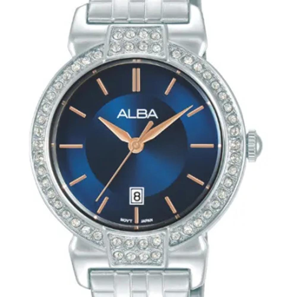 นาฬิกาข้อมือผู้หญิง ALBA รุ่น AH7DA1X ขนาด 30 มม. สีน้ำเงิน