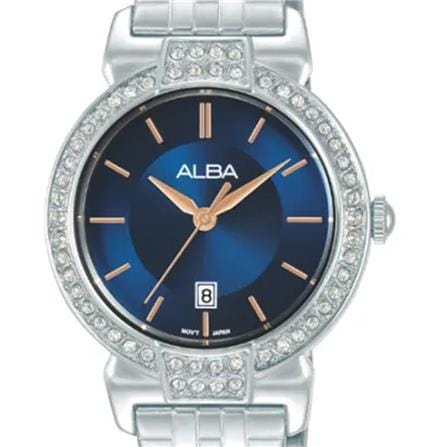 นาฬิกาข้อมือผู้หญิง ALBA รุ่น AH7DA1X ขนาด 30 มม. สีน้ำเงิน_1